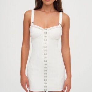 For Love And Lemons White Mini Dress